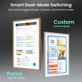 thumbnail image 3 of Apolosign 21.5-inch Smart Digital Calendar & Home Hub - Dual-Mode Family Wall Planner, One-Touch Privacy Photo Shield, Auto-Sync Google/iCloud, Meal & Chore Tracker, Message Board, Brown, 3 of 22