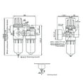 thumbnail image 4 of Air Regulator for Compressor Filter Water-oil Separator Air Pressure Regulator, 4 of 5