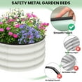 thumbnail image 5 of Galvanized Raised Garden Beds Outdoor,Oval Raised Metal Planter Box With Open Base For Planting Vegetables Flowers Herb,Easy-Assembly, 5 of 7
