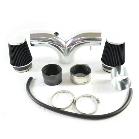 Dual Air Intake Kit - Zimtown Dual Twin Air Intake Kit + Dry Air Filter for Dodge 03-08 Ram 1500 5.7L HEMI BLK