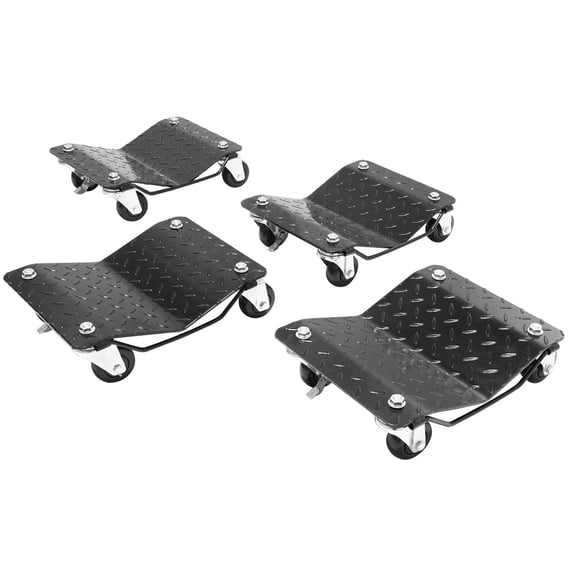 4Pack Car Moving Dolly, Wheel Dolly Car Tire Stake Set, Heavy Duty Car Tire Dolly Cart Moving Cars, Trucks, Trailers, Motorcycles