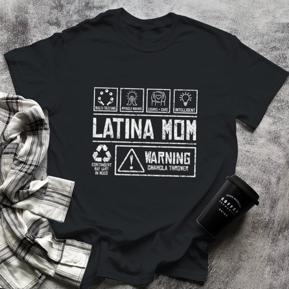 Latina Mom Cool Spanish Girl Proud Hispanic Women Gift, Small, Black