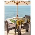 thumbnail image 3 of Outdoor Tablecloth with Umbrella Hole for Patio/Picnic/Party/Camping, Groundhog Day Waterproof Table Cloth Square Cover Washable, Sunflower Spring Floral Botanical Rustic (60"x 60"), 3 of 8