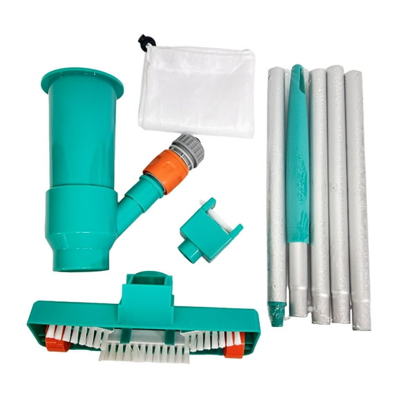 Mozhitti Portable Pool Vacuum Underwater Cleaner With Brush For Above Ground Pool Spas & Fountains US