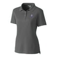 thumbnail image 2 of Women's Cutter & Buck Steel Northwestern Wildcats Advantage Tri-Blend Pique Polo, 2 of 3