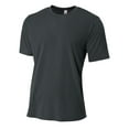 thumbnail image 2 of A4 Spun Poly Tee For Youth Male in Graphite NB3264, 2 of 2