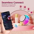 thumbnail image 3 of JYX Karaoke Machine for Kids, Portable Bluetooth Speaker with Microphone for Adults, Funny Magic Voice, Gifts for Birthday Party Boys Girls, D25P, 3 of 11