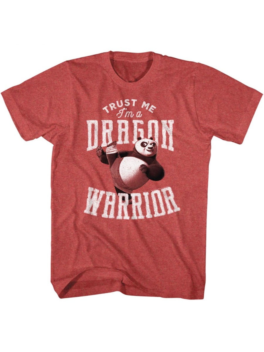Kung Fu Panda Movie Trust Me Red Heather Adult TShirt Tee