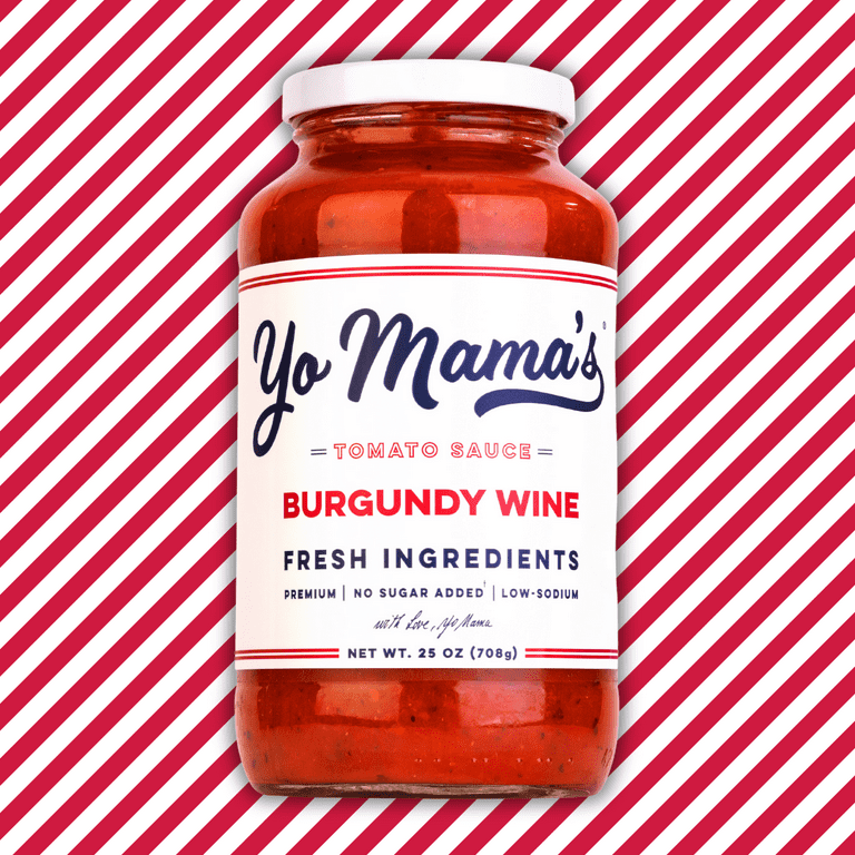 Yo Mama's Foods Keto Friendly Burgundy Wine Pasta Sauce No Sugar