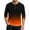 Orange, variant on hlysgo Mens Henley Shirts Trendy Gradient 3/4 Sleeve Button up T-shirts Spring Summer Casual Stylish Pullover Gym Workout Work Shirt Navy XL