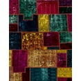 thumbnail image 1 of Ahgly Company Indoor Rectangle Abstract Coffee Brown Patchwork Area Rugs, 7' x 10', 1 of 6