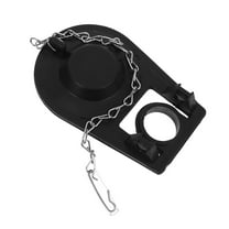 TABLZONE Wide Toilet Flapper Replacement Black PVC Sealing Toilet Flapper for Homeowners 1Set