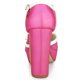 thumbnail image 4 of De mujer Plataforma Lazo T Correa Tacones gruesos Salón Rosa caliente 41, 4 of 7