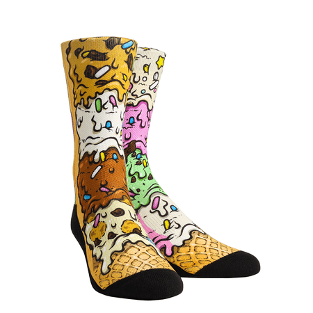

Rock Em Food - Ice Cream Crew Food Socks (Small/Medium)