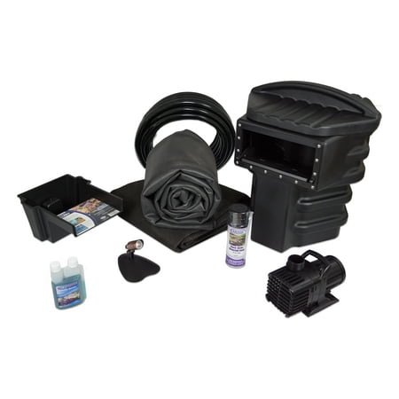 Half Off Ponds X8-0 - Compact Anjon EPDM Pond Kit w/ 15' x 15' LifeGuard Pond Liner, 1,200 GPH Pump, 8