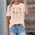 thumbnail image 2 of WEIWEN Fruit of The Spirit Christian Shirts for Women Trendy 2026 Basic Tees Short Sleeve Summer Tops Dressy Casual Inspirational Religious Botanical Tshirts Pink, S, 2 of 6