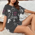 thumbnail image 6 of Womens Pajama Sets With Pocket, I Love Coffee Lounge Sets Short Sleeve Sleepwear PJ Sets for Women, 6 of 6
