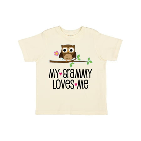 

Inktastic Grammy Loves Me Grandchild Owl Gift Toddler Toddler Girl T-Shirt