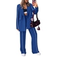 thumbnail image 1 of Traje PRETTYGARDEN XL Royal Blue Blazer Oversize y Pantalón de Pierna Ancha, 1 of 8
