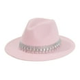 thumbnail image 3 of HNMKIU Stylish Western Cowboy Hat with Rhinestone Heart Design for Men and Women Country Dance Party Accessory Pink,One Size, 3 of 3