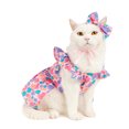 thumbnail image 4 of Vestidos de perro para perros pequeños Cachorro Niña Ropa con anillo de correa y lazo para perro Lazos para el pelo Vestido de perro Tutú para mascotas Vestidos de princesa Faldas Ropa de verano para, 4 of 5