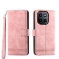 thumbnail image 1 of Funda Tipo Billetera para Honor X6C Carcasa Abatible con Porta Tarjetas, Bolsillo para Efectivo, Soporte Ajustable, Cierre Magnético y Correa de Muñeca Rosa, 1 of 6