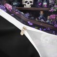 thumbnail image 4 of Homewish Magic Witchy Skull Shelf Twin Duvet Cover for Women, Purple Rose Gothic Print Twin Bedding, Black Reversible, 2pcs, 1 Duvet Cover and 1 Pillowcase, 4 of 6