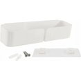thumbnail image 4 of White Self-Adhesive Wall-Mounted Bedside Shelf Organizer Storage Box for Headphone Remote Controls Glasses Cell Phones Home Office Wall-Mounted Storage Box Organizer, 4 of 5