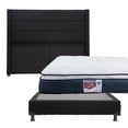 thumbnail image 1 of Colchón Matrimonial + Box Black + Cabecera Lugo Spring Air Dicasa Monaco, 1 of 8