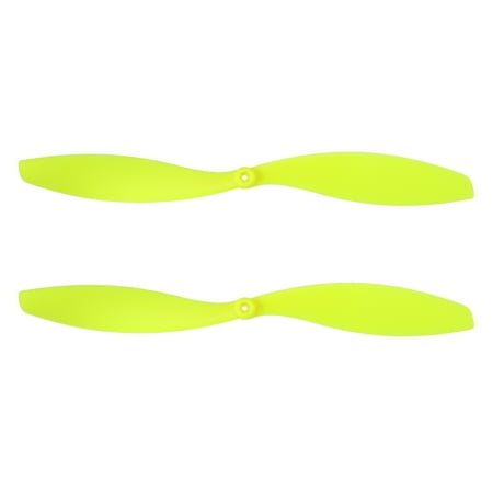 Uxcell 2 Pcs 10x8 Inch Propeller RC Propellers 2-Vane Blades Slow Flyer Props for Lightweight Drones Motor Special Prop Accessories, Black