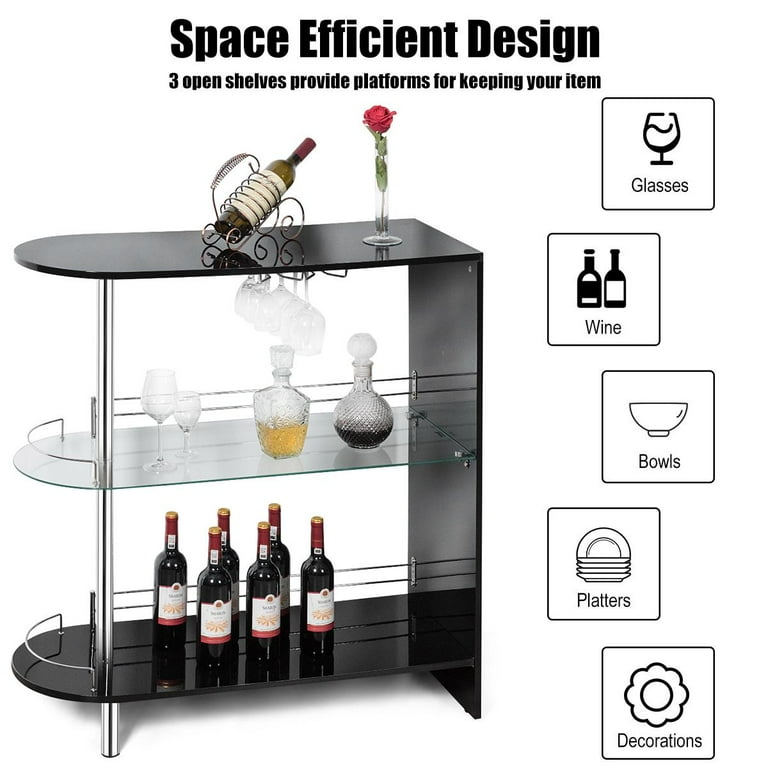 Drinks cabinet with glass holder sale