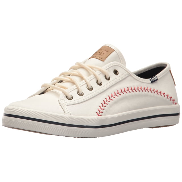 Sneaker Keds Kickstart Pennant para mujer, color crema, talla 7.5