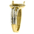 thumbnail image 2 of 14K Yellow Gold Natural Blue Sapphire Ring 9x7 Pear Halo Diamond, size 5.5, 2 of 3