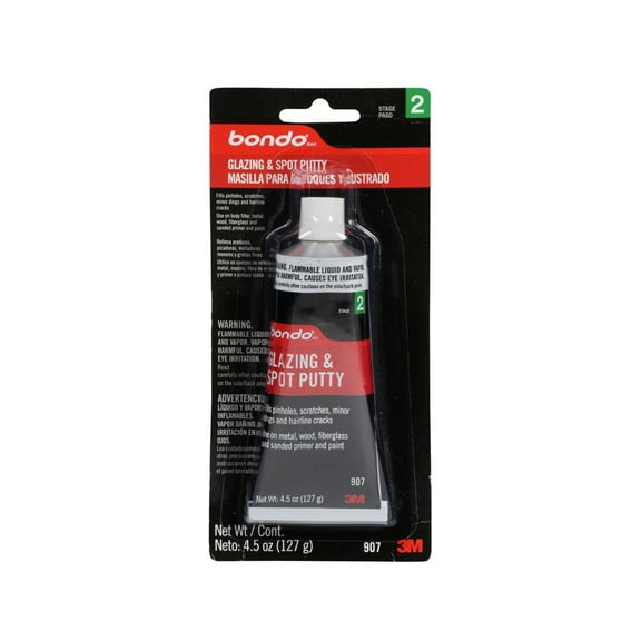 Bondo Glazing and Spot Putty, 00907ES, 4.5 oz, 1 Tube