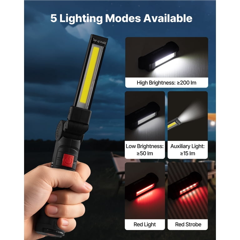 automotive mechanics rechargeable led flashlight ZANOID 1000LM Magnetic Work Light Introducing our Rechargeable Work Light High Lumen Rechargeable LED Work