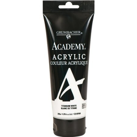 UPC: 0014173376237 | Grumbacher Academy Acrylic  200ml Tube  Titanium White