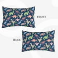 thumbnail image 2 of Pofeuu Dinosaur Print Polyester Microfiber Plush Pillowcases, Super Soft and Cozy Pillow Case Covers with Envelop Closure（Pillow core not included）-20"x30", 2 of 6