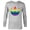 Athletic Heather, variant on Star Wars Rebel Alliance Rainbow - Long Sleeve T-Shirt for Men - Customized-White