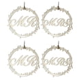 thumbnail image 1 of KAKOWELY 4 colgantes delicados para silla de boda, diseño de Mr. y Mrs., 1 of 4