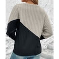 thumbnail image 5 of Warm Shirts for Women, Lightweight Sweaters for Womens Comfy Women's Sweaters Casual Pullover Knitted Thin Long Sleeve Sweater Fashion Gym, Yoga, Workout, Running, Daily Leisure,Workwear, 5 of 7
