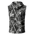 thumbnail image 5 of Men’s Sleeveless Hoodie Vest with Drawstring Hood and Front Pocket Casual Loose Fit Camouflage Print Athletic Top for Outdoor Activities, 5 of 7