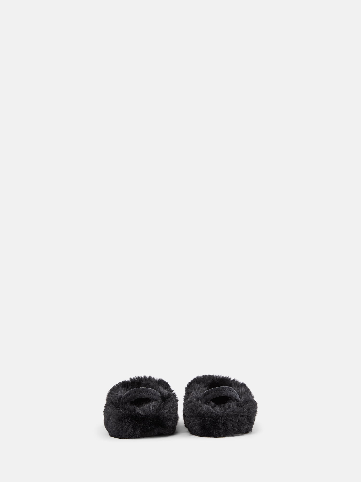 Wonder Nation Little and Big Girls Faux Fur Slingback Mules