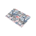 thumbnail image 2 of MKHERT Pink Flamingo Zebra on Tropical Palm Leaf Doormat Rug Home Decor Floor Mat Bath Mat 23.6x15.7 inch, 2 of 3