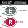 thumbnail image 5 of MAYFAIR 8440EC 000 Open Front Toilet Seat will Never Loosen and Easily Remove, ROUND, Durable Enameled Wood, White, 5 of 7