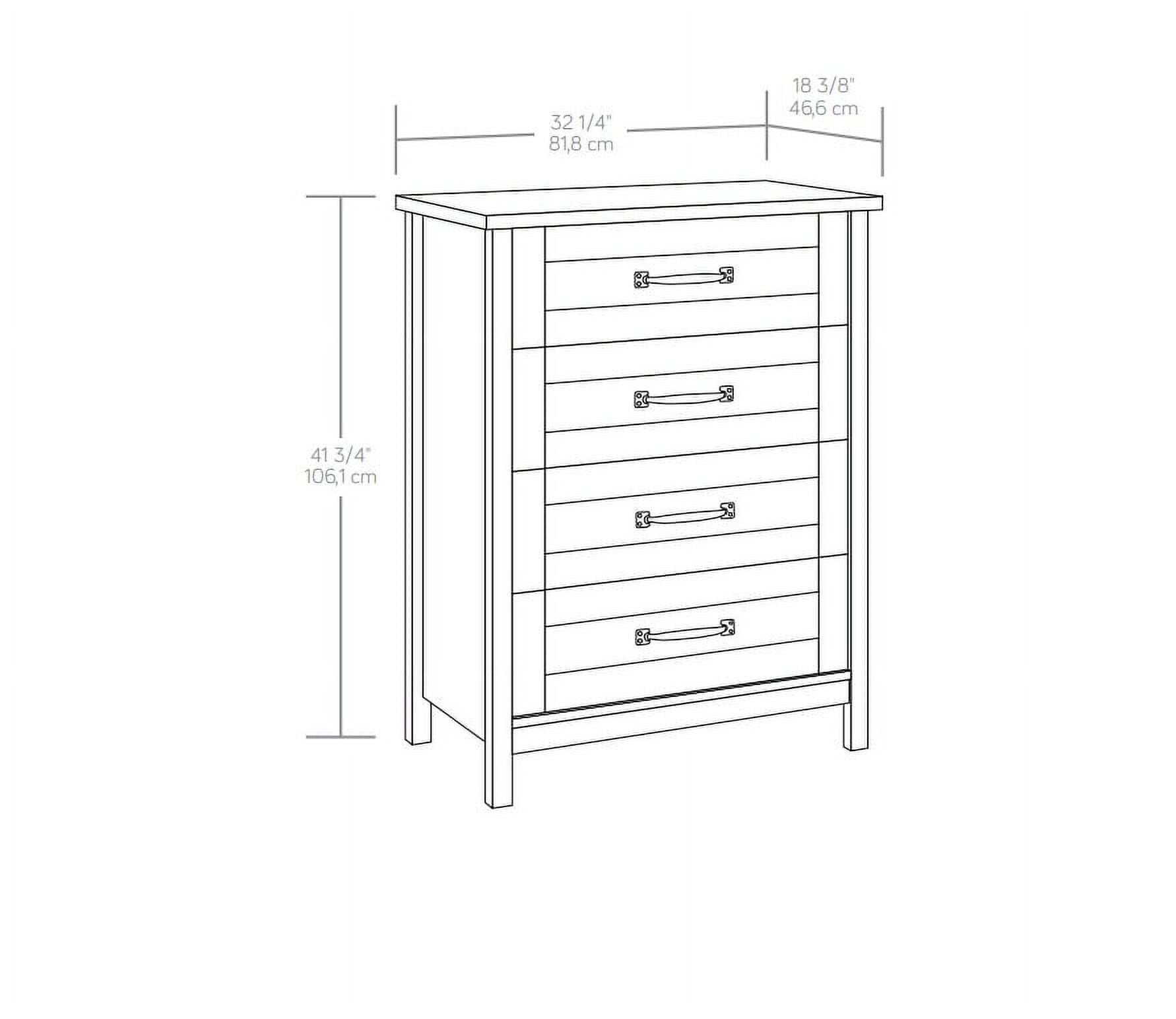 Better Homes & Gardens Modern Farmhouse 4-Drawer Dresser, Rustic Gray Finish