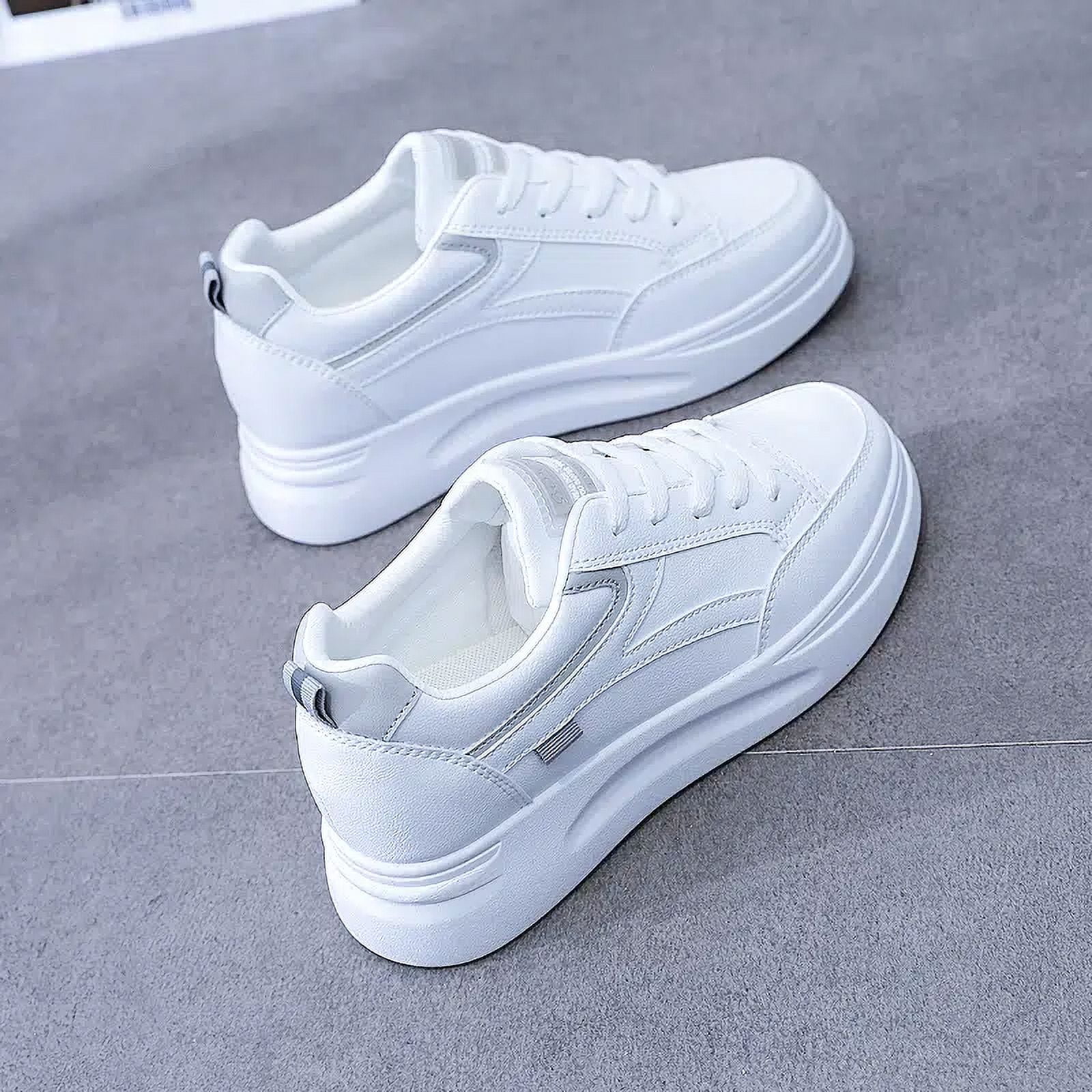 white shoes for women Thick sole sneakers for women | Lazada PH