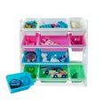 thumbnail image 2 of UNiPLAY Toy Organizer With 12 Removable Storage Bins, Multi-Bin Organizer for Books, Building Blocks, School Materials, Toys with Baseplate Board Frame (Pink), 2 of 8