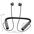 thumbnail image 3 of OAVQHLG3B Bluetooth Neckband Headphones With 14mm Drivers HD Stereo Clear Sound IPX5 Waterproof Sporty And Ergonomic Neck Hanging Design, 3 of 7