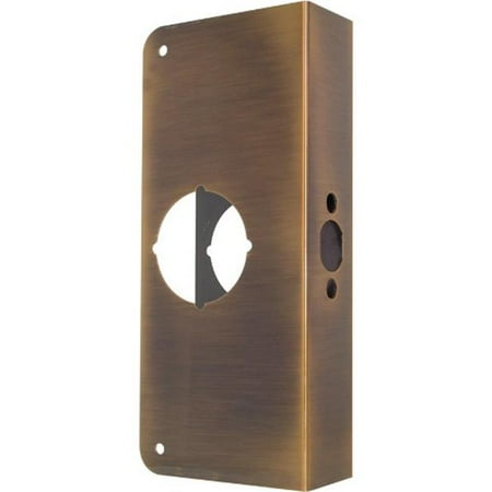U9571 Lock Amp Door Reinforcer Antique Brass 2 13 In