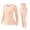 Beige, variant on Naittoop Women's Thermal Underwear Lightweight Basic Seamless Long Johns Crewneck Long Sleeve Base Layer Set Top & Bottom Sets